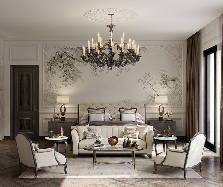 POP flower design with chandelier – Beautiful Homes