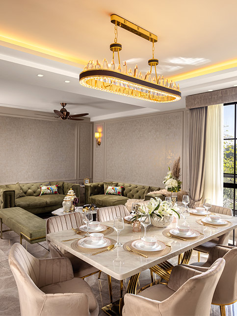 Bright false ceiling strip light design for living room – Beautiful Homes