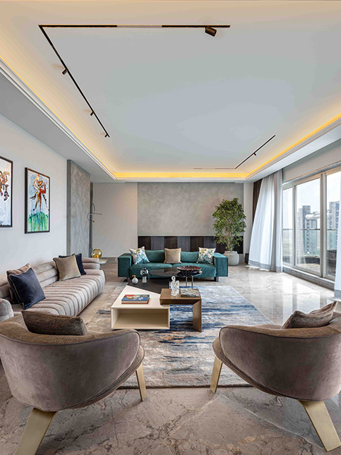 Enchanting false ceiling strip light design – Beautiful Homes