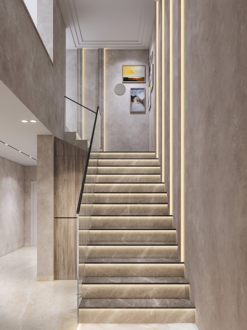 Horizontal And Vertical Led Strip Lighting - Beautiful Homes