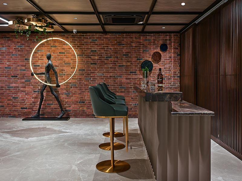 Amazing White Tiles In Bar Room - Beautiful Homes