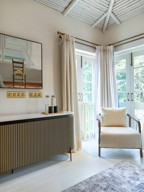 Soft White Themed Room with Window Side Seating - Beautiful Homes