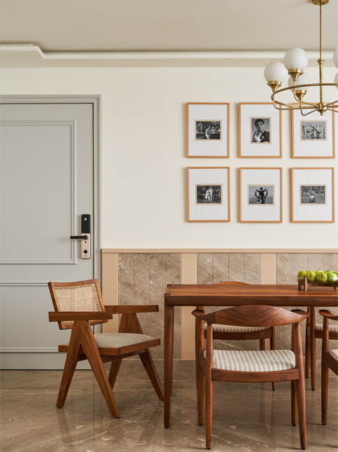 Wooden Dining Table in Dining Room - Beautiful Homes