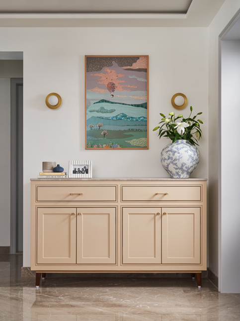 Victorian-Style Sideboard in Living Room - Beautiful Homes