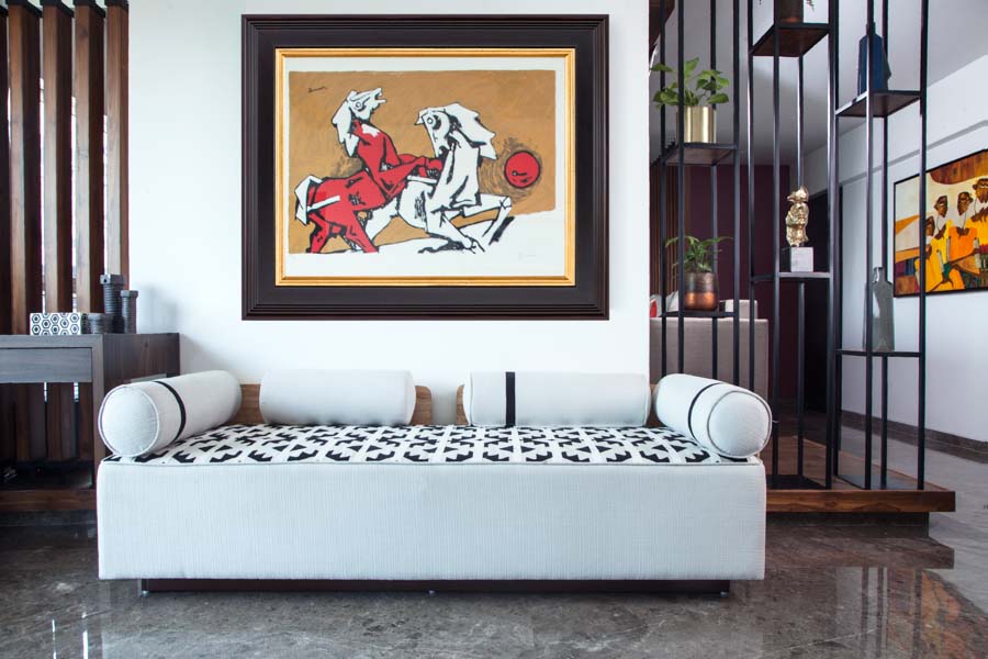 Create a geometric aesthetic room divider interior design with colourful texture ideas - Beautiful Homes