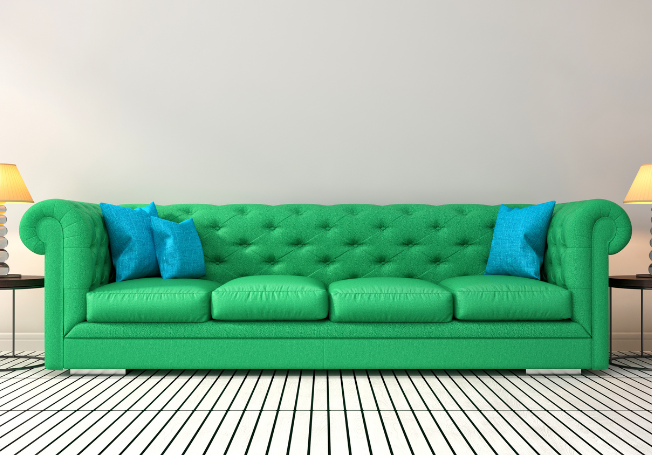Sofa in Cool Colours - Beautiful Homes Sofa in Cool Colours - Beautiful Homes