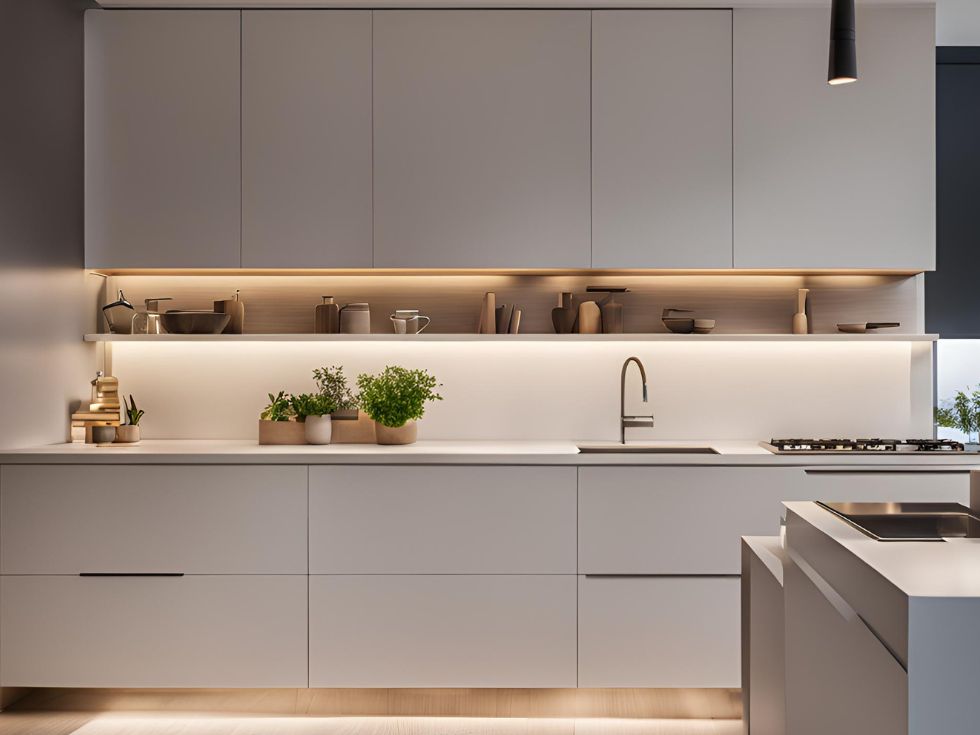 Ambient lighting in kitchen - Beautiful Homes