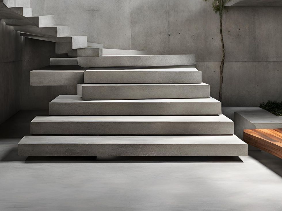 Floating Concrete Stair Designs - Beautiful Homes