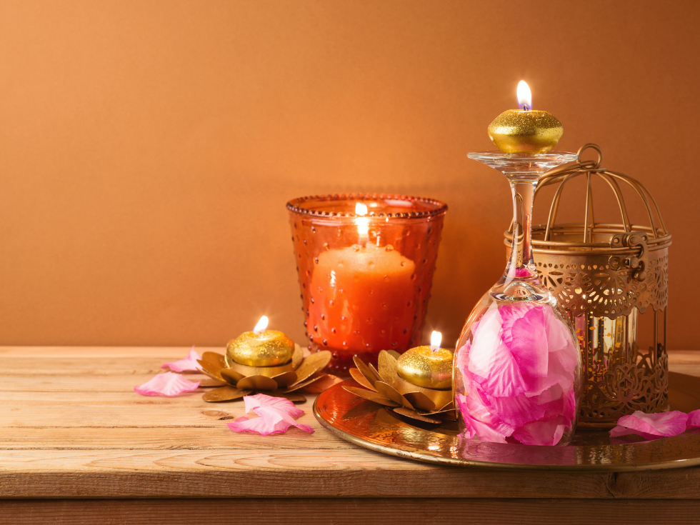 Diwali Tea Light Candle Décor - Beautiful Homes