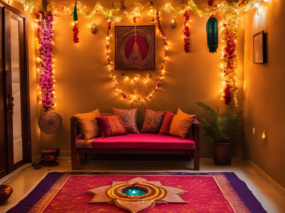 Diwali Fairy Light Décor - Beautiful Homes