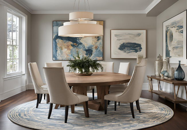 Round Rug for Dining Room - Beautiful Homes