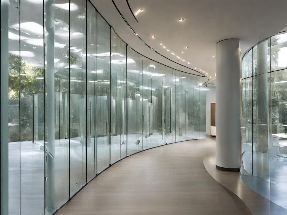 Beautiful Curved Glass Walls - Beautiful Homes
