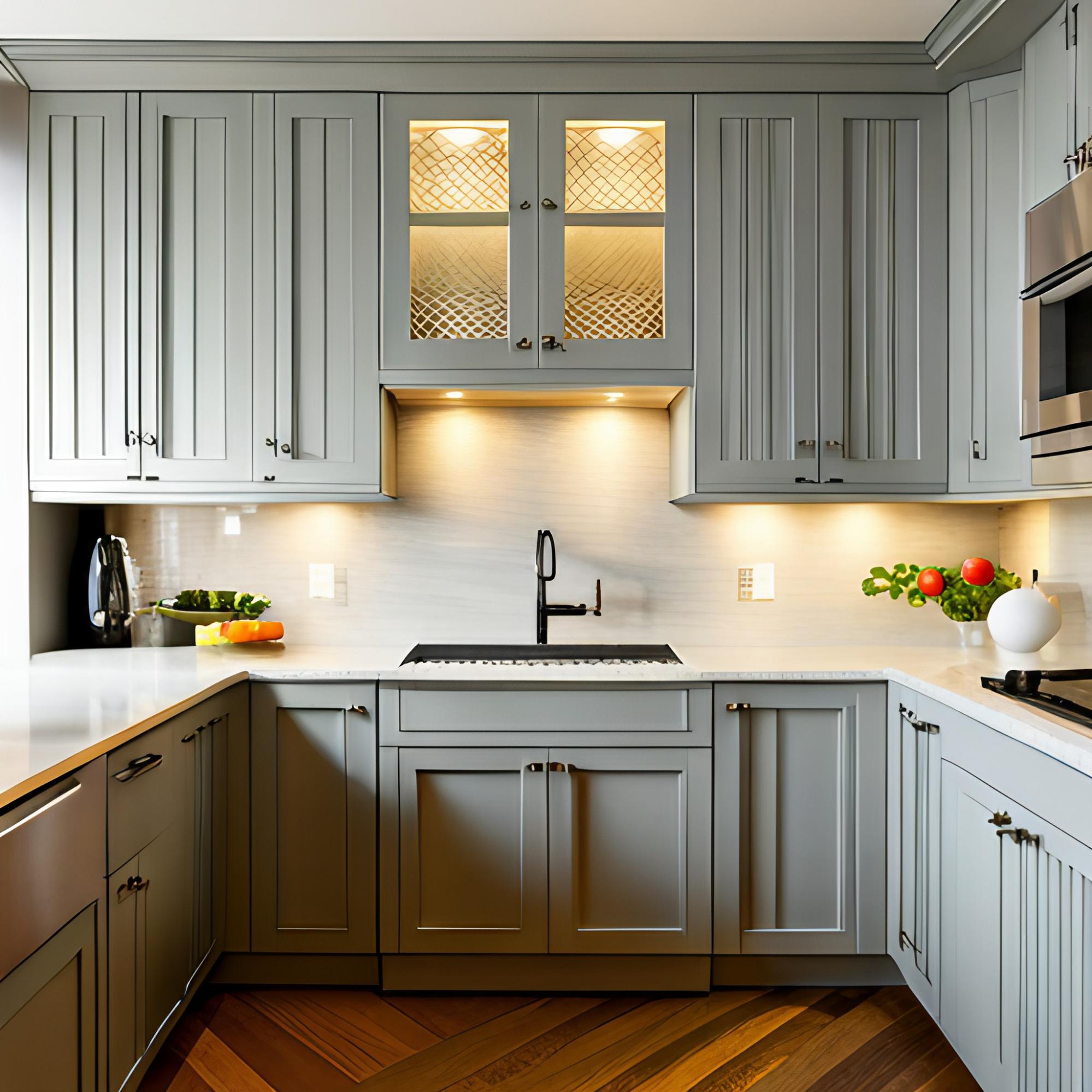 Fluted glass design for kitchen cabinetry - Beautiful Homes