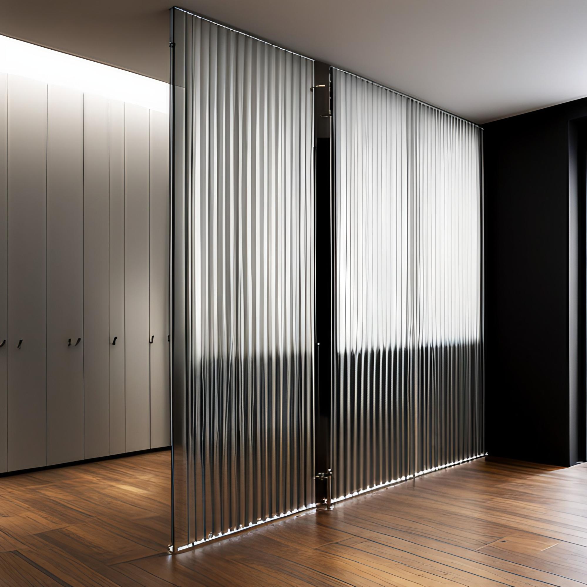 Fluted glass design for room dividers - Beautiful Homes