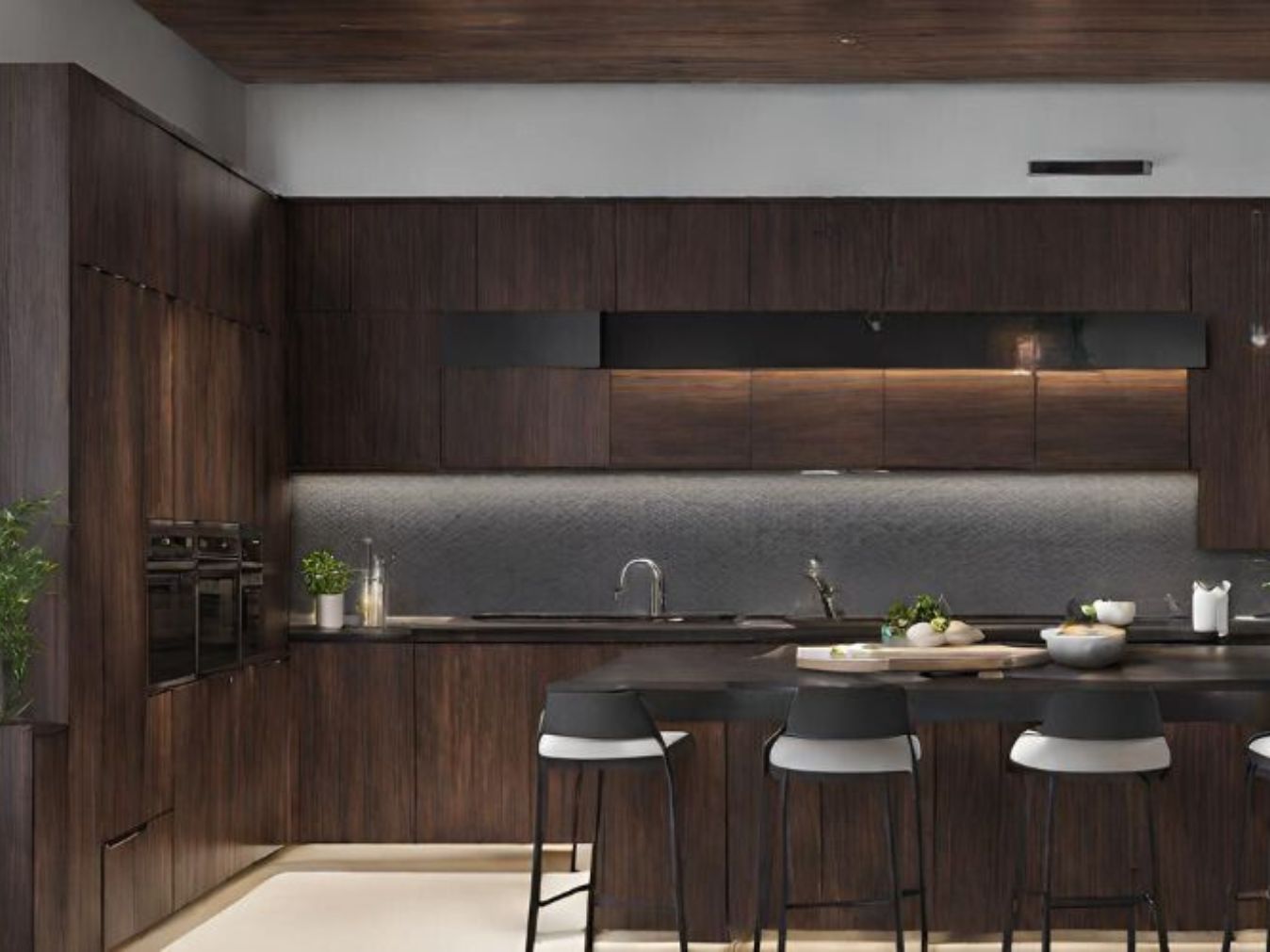 European wooden island kitchen - Beautiful Homes