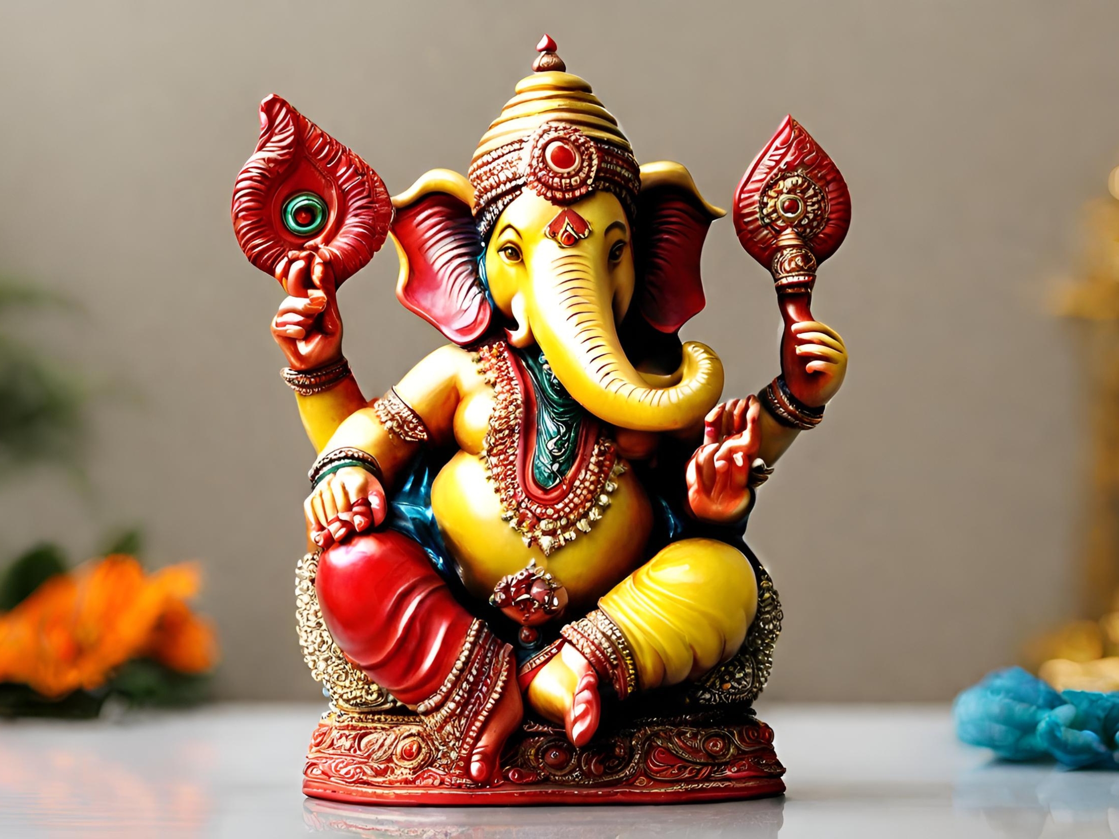 Ganesh murti for pooja room - Beautiful Homes