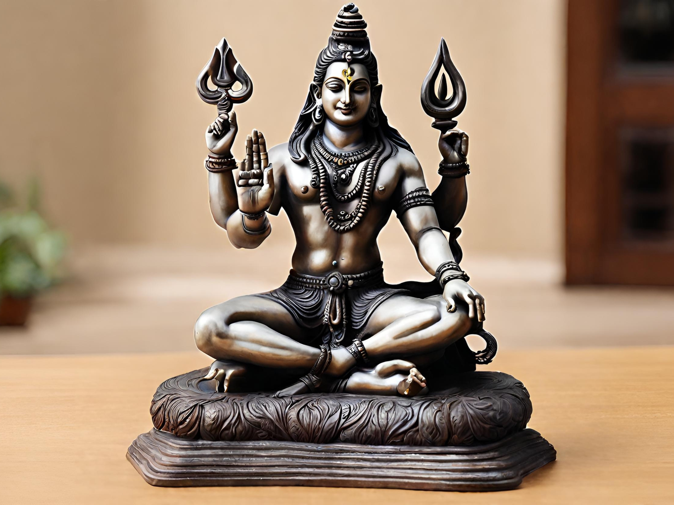 Shiva statue for pooja room - Beautiful Homes
