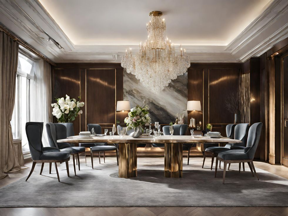Smart casual luxury dining room - Beautiful Homes