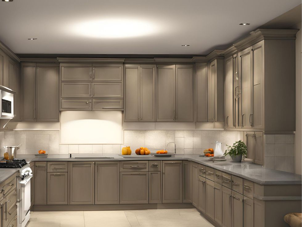 Traditional beige modular kitchen - Beautiful Homes