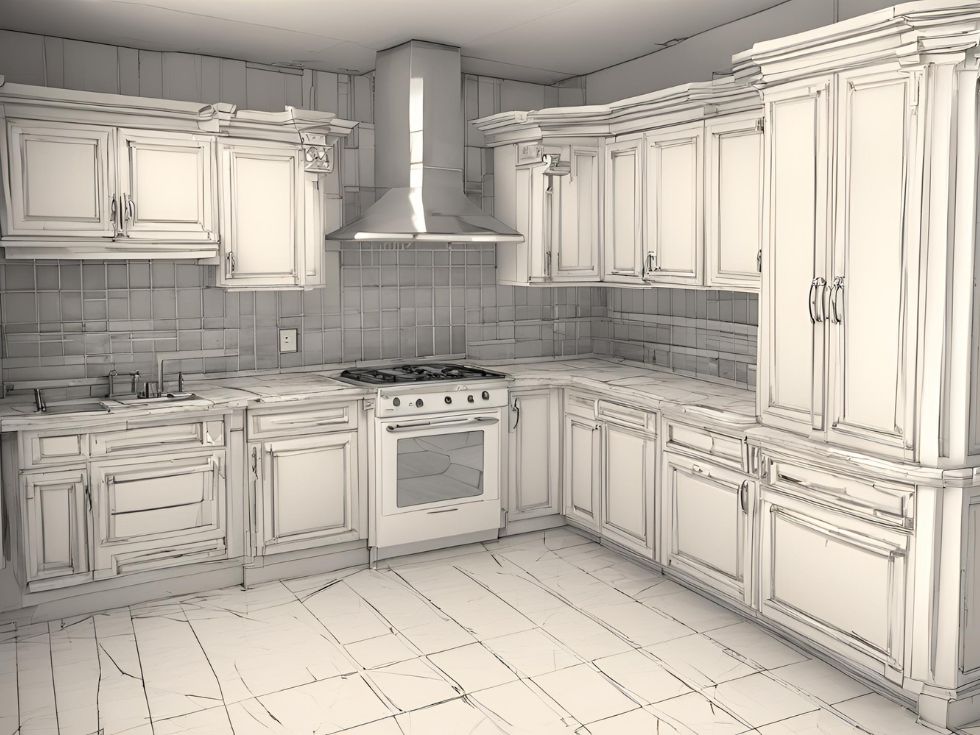 3D kitchen plan - Beautiful Homes