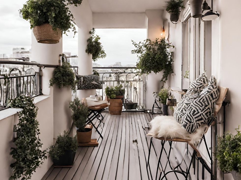 Balcony décor - Beautiful Homes Balcony décor - Beautiful Homes