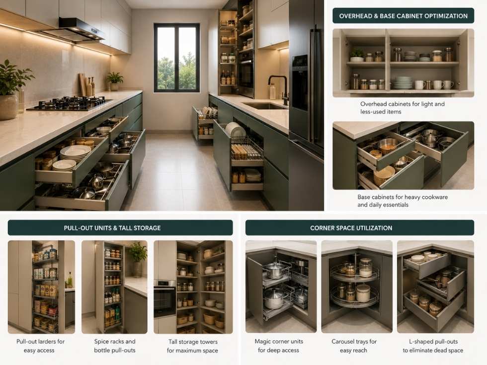 Contemporary parallel kitchen design ideas - Beautiful Homes