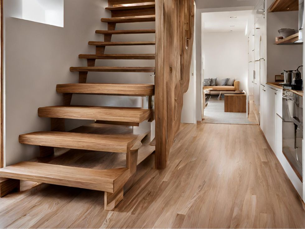 Wooden Stairs Design - Beautiful Homes