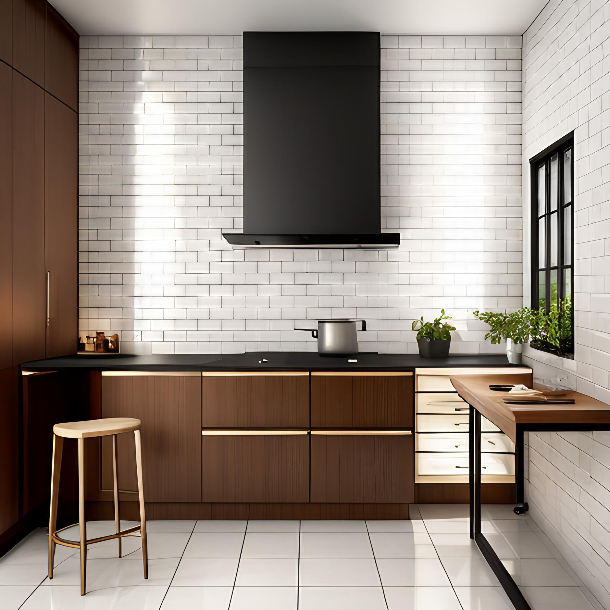 White subway tiles design for kitchen backsplash - Beautiful Homes