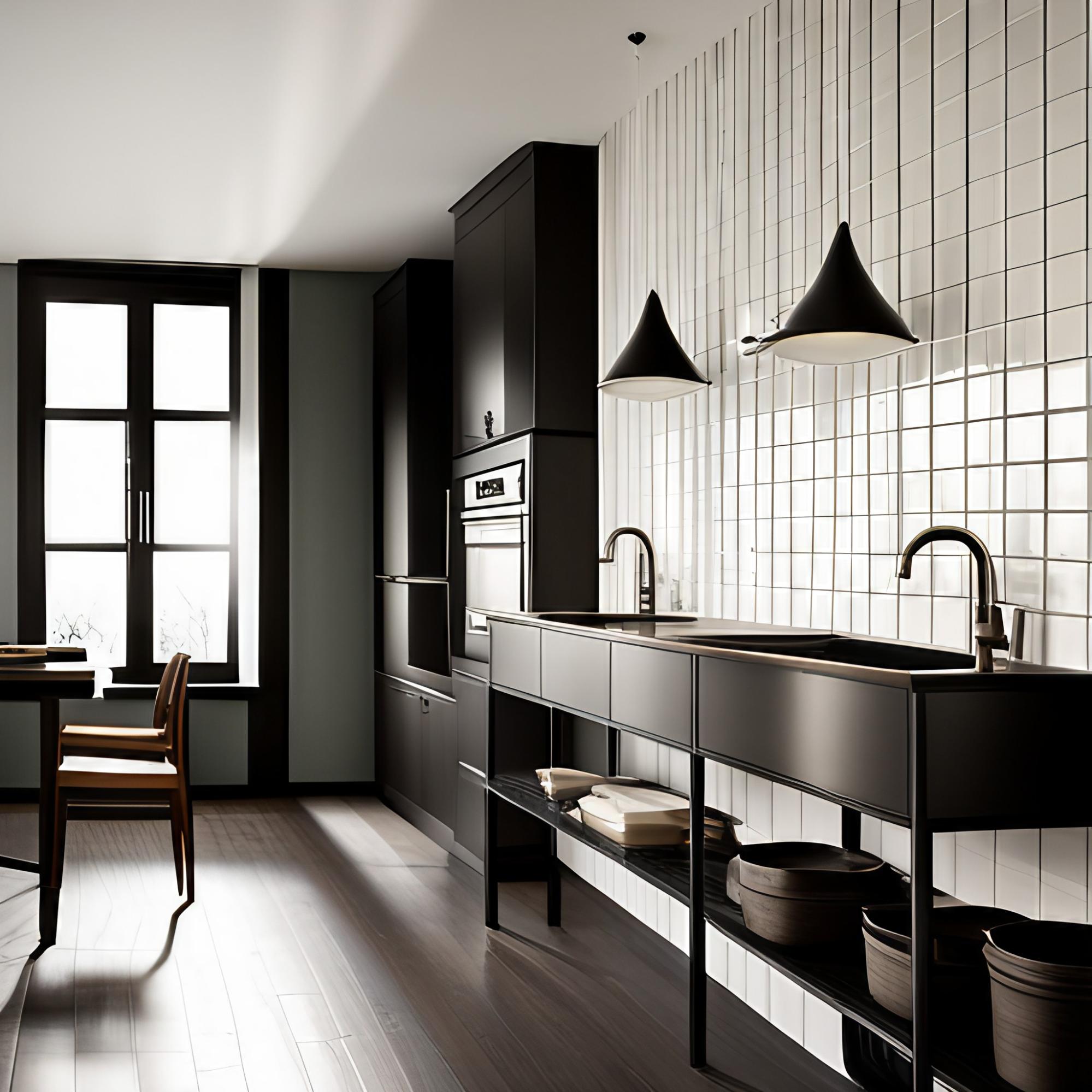White subway tiles design creating monochrome in the modular kitchen - Beautiful Homes