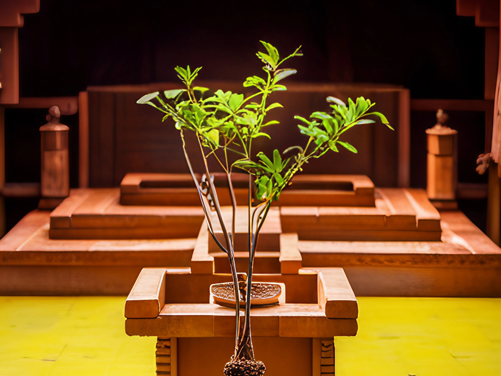 Tulsi chaura design with stone - Beautiful Homes