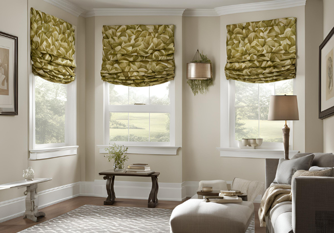 Relaxed Roman Shade - Beautiful Homes