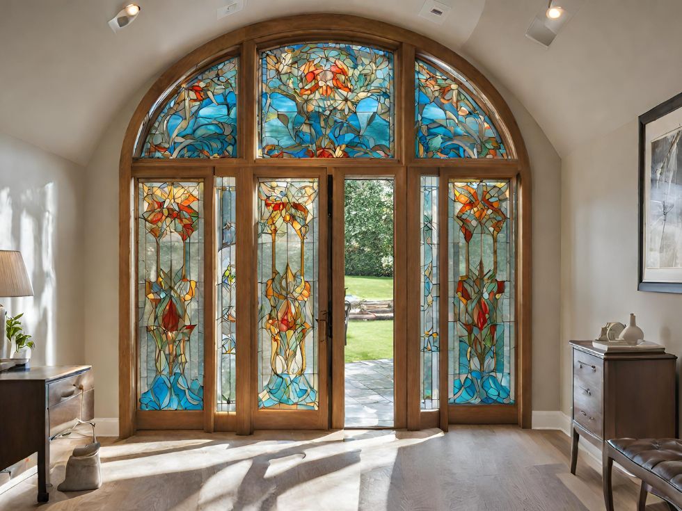 Adorable Stained Glass Window Design - Asian Paints