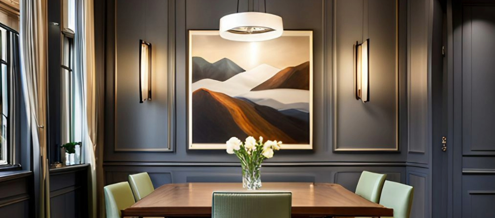Architectural Elements for rustic look to your dining wall - Beautiful Homes