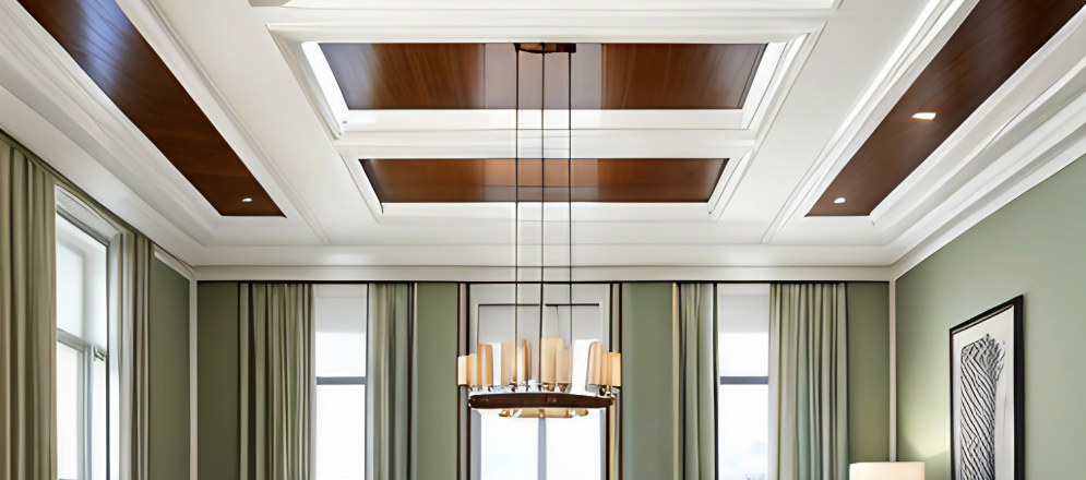 A coffered dining room ceiling design for a touch of elegance - Beautiful Homes