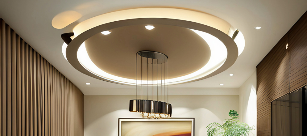 A unique Curved False Ceiling - Beautiful Homes
