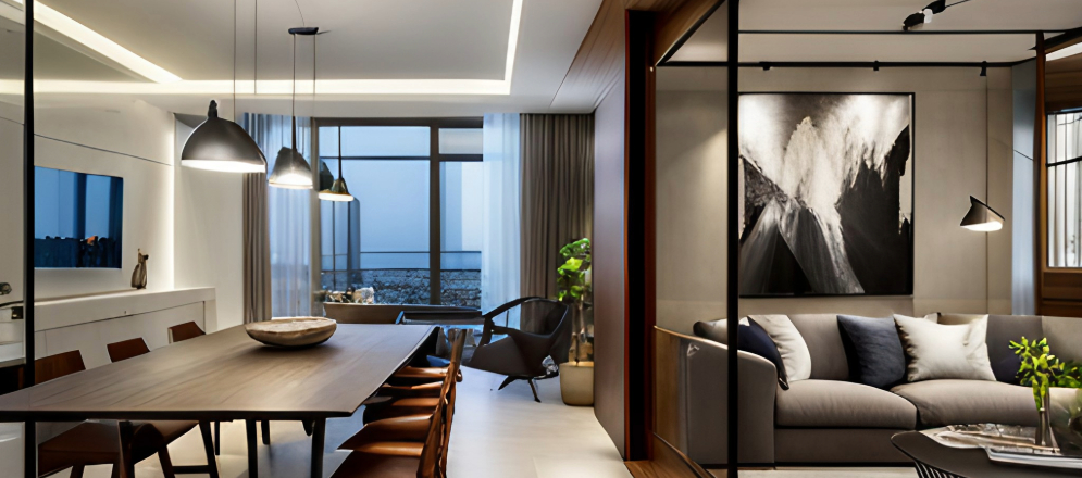 Glass Partitions for openness - Beautiful Homes