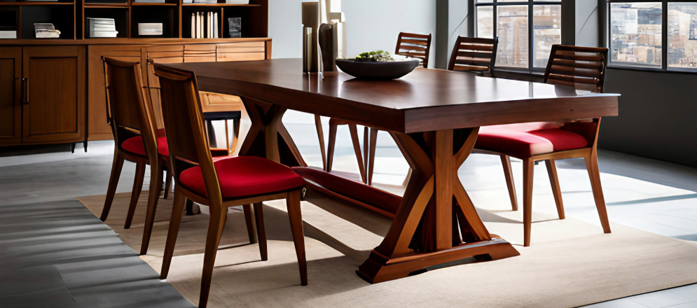 A vintage looking trestle table for your dining room - Beautiful Homes