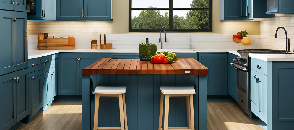 Butcher block countertop for your modular kitchen design - Beautiful Homes