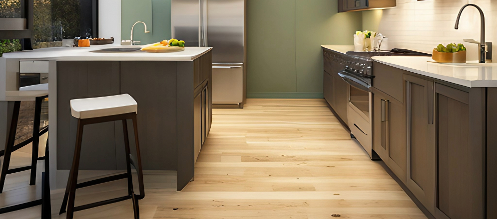 Hardwood flooring for your modular kitchen design - Beautiful Homes