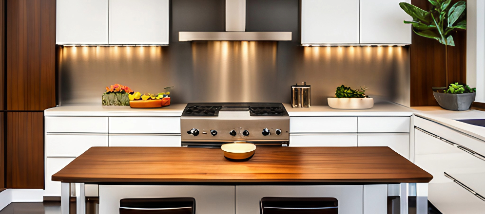 Metal wall tile for your modular kitchen design - Beautiful Homes