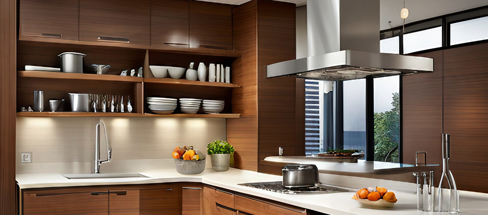 Open shelving for kitchen storage - Beautiful Homes