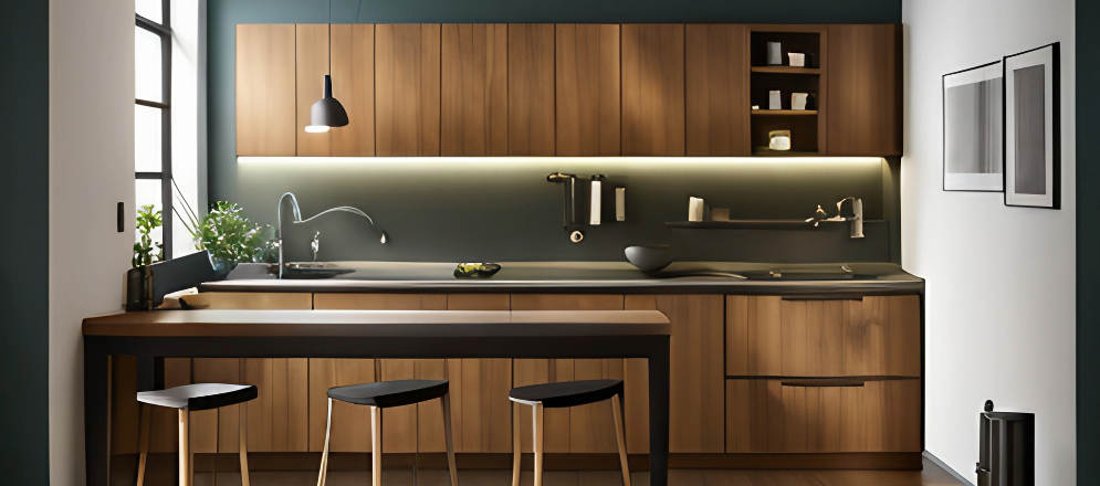 Straight kitchen layout design - Beautiful Homes