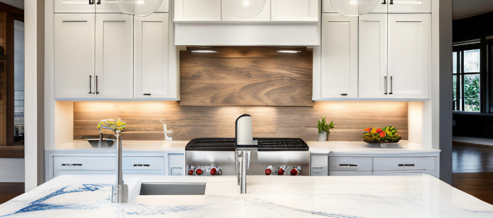 Wood wall tile for your modular kitchen design - Beautiful Homes