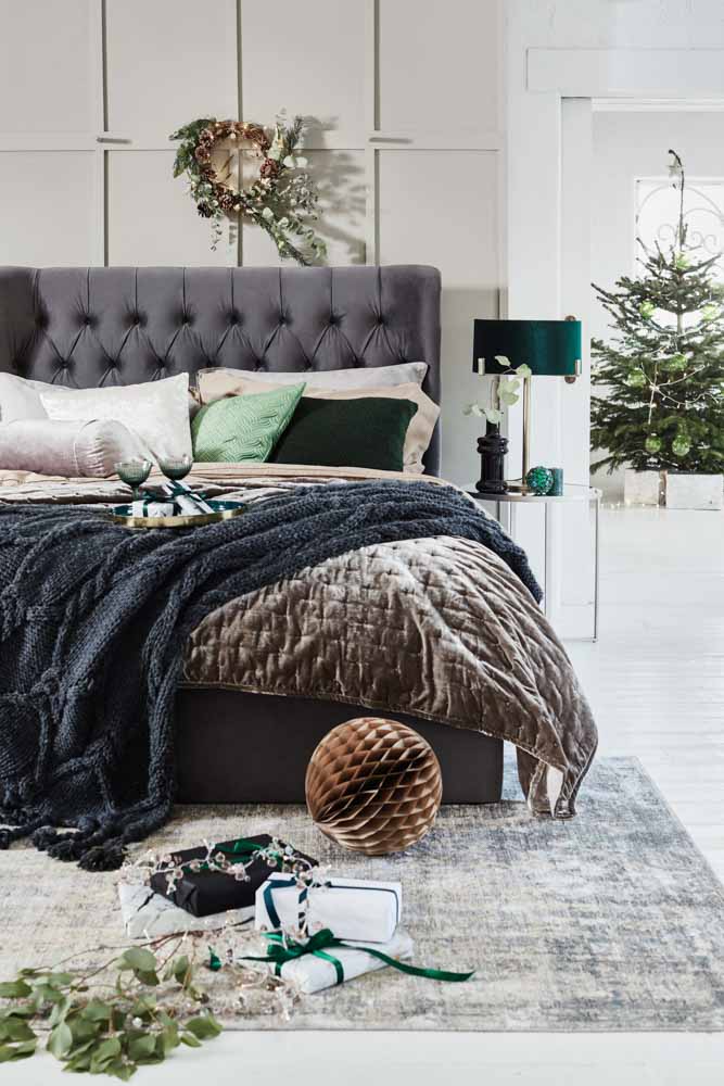 Christmas home décor items with warm green colour palette - Beautiful Homes