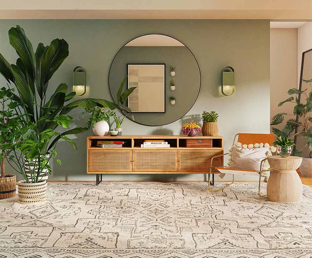 Decorative mirrors & wooden storage for summer trends in 2022 - Beautiful Homes