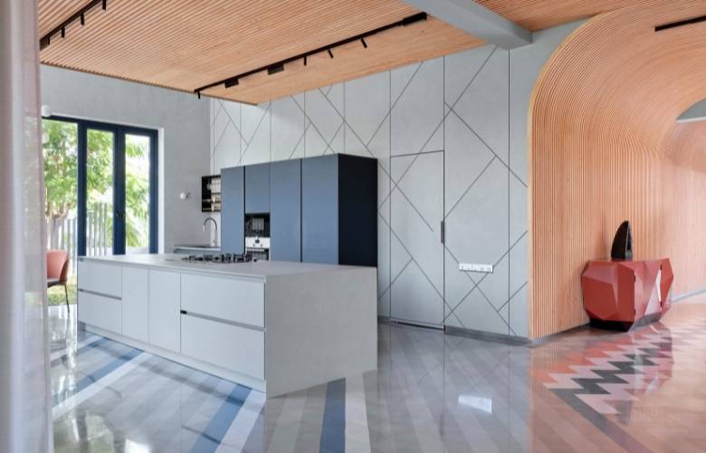 Spacious open kitchen design with kitchen island - Beautiful Homes