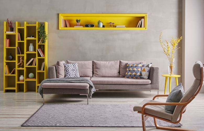 Living room with rustic interior design theme - Beautiful Homes