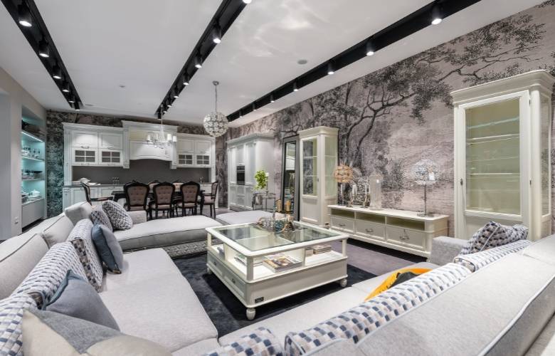 Innovative natural wallpaper matching with vintage furniture - Beautiful Homes Innovative natural wallpaper matching with vintage furniture in the living area - Beautiful Homes