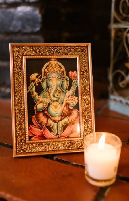 Diya for pooja room interior design - Beautiful Homes