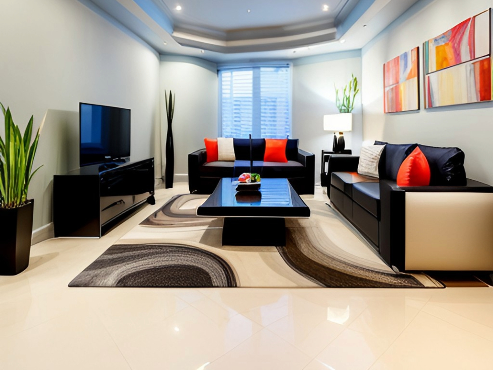 Placing floor coverings on your marble floor to protect it - Beautiful Homes